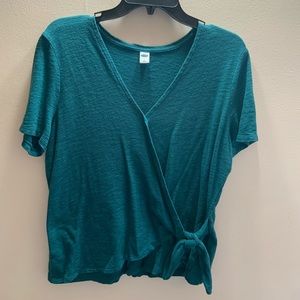 Faux wrap top